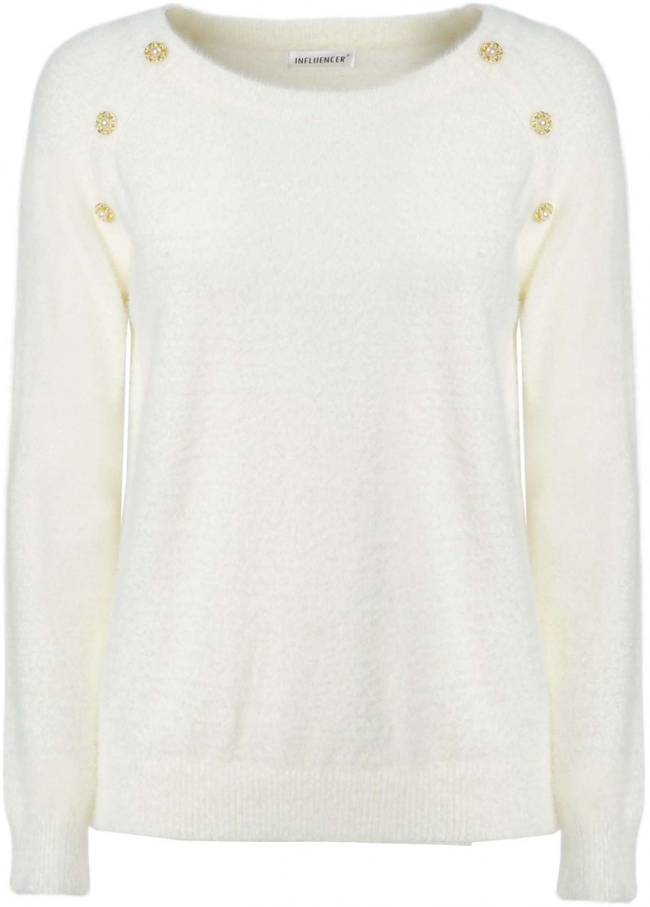 Influencer Sveter  biela