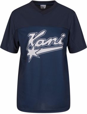 Karl Kani Tričko 'Varsity Star'  tmavomodrá / tmavomodrá / biela