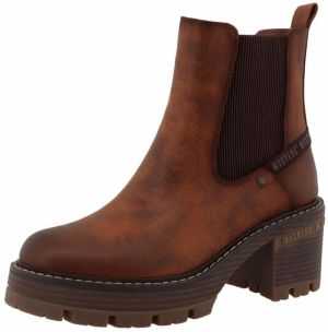 MUSTANG Chelsea čižmy 'Madlin'  gaštanová