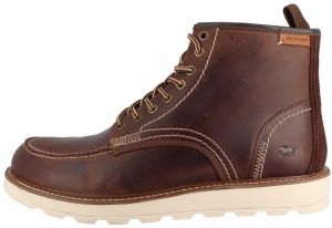 MUSTANG Šnurovacie čižmy 'Egidio'  tmavohnedá