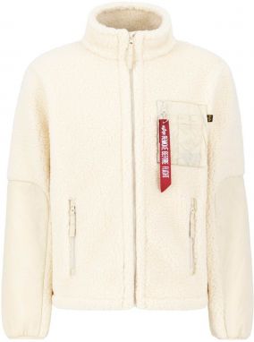 ALPHA INDUSTRIES Prechodná bunda 'Sherpa Zip'  béžová / červená