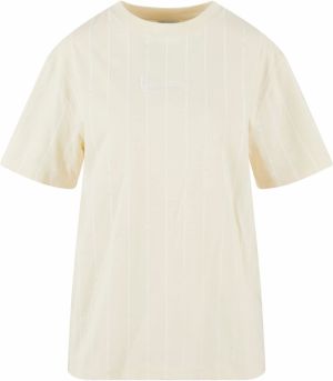 Karl Kani Tričko  krémová / biela