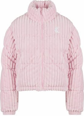 Karl Kani Prechodná bunda  ružová / biela