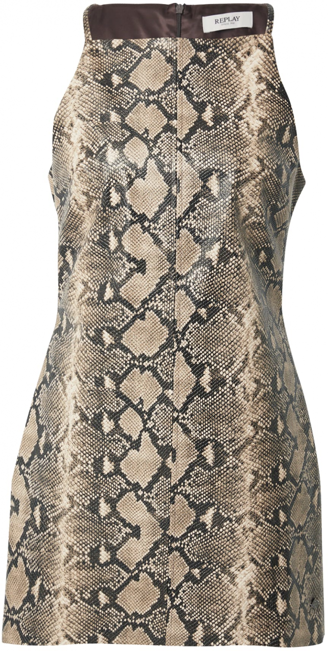 REPLAY Šaty  piesková / čierna