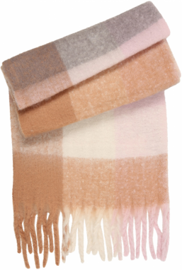 studioselect Šál  farba ťavej srsti / kamenná / pastelovo ružová / biela