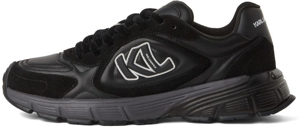 Karl Lagerfeld Nízke tenisky  čierna / biela