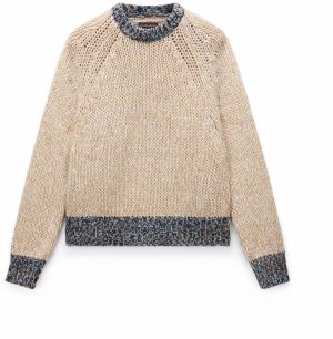NAPAPIJRI Sveter 'D-Ansei'  béžová melírovaná / modrozelená / hnedá