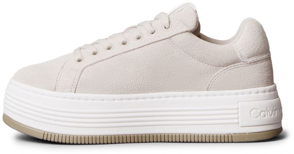 Calvin Klein Nízke tenisky 'BOLD FLATF'  svetlosivá