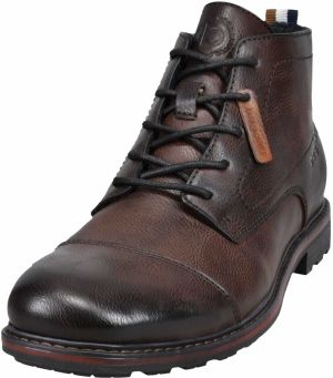 bugatti Šnurovacie čižmy 'Green Spirit'  tmavohnedá