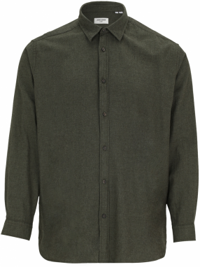 Jack & Jones Plus Košeľa 'JJECLASSIC'  tmavozelená