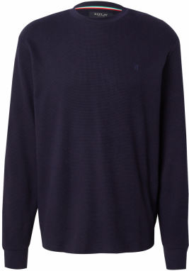 REPLAY Tričko  námornícka modrá