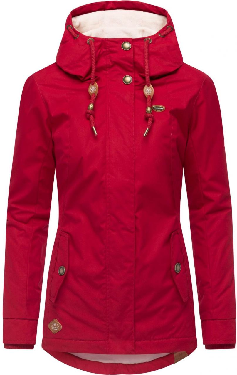 Ragwear Zimná bunda 'Monade'  tmavočervená