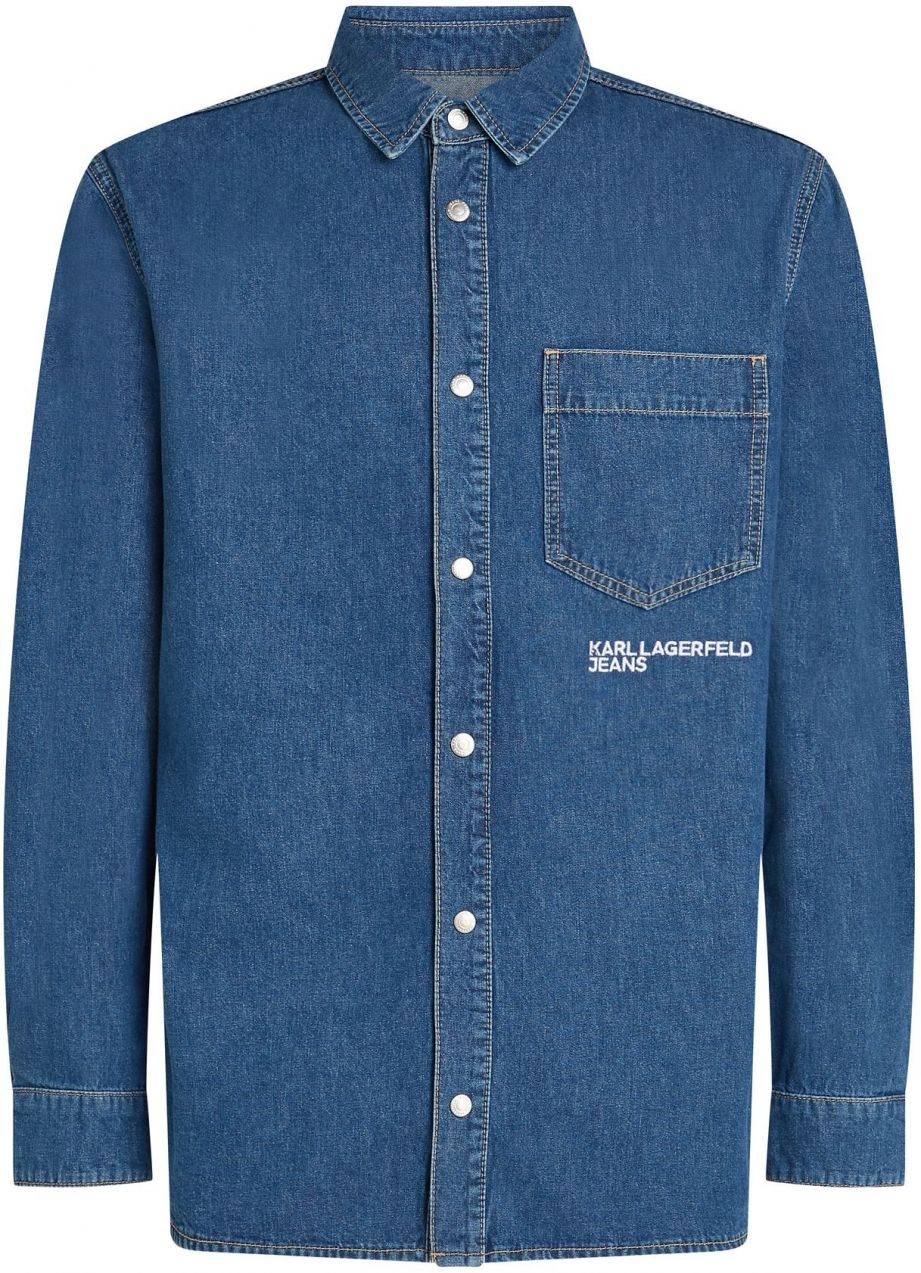 KARL LAGERFELD JEANS Košeľa  modrá denim