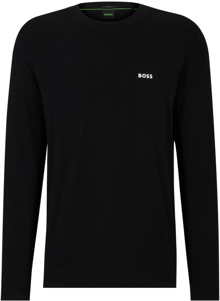 BOSS Tričko  čierna / biela