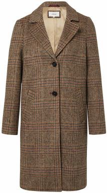 s.Oliver Prechodný kabát  béžová / svetlohnedá / sivá / červená