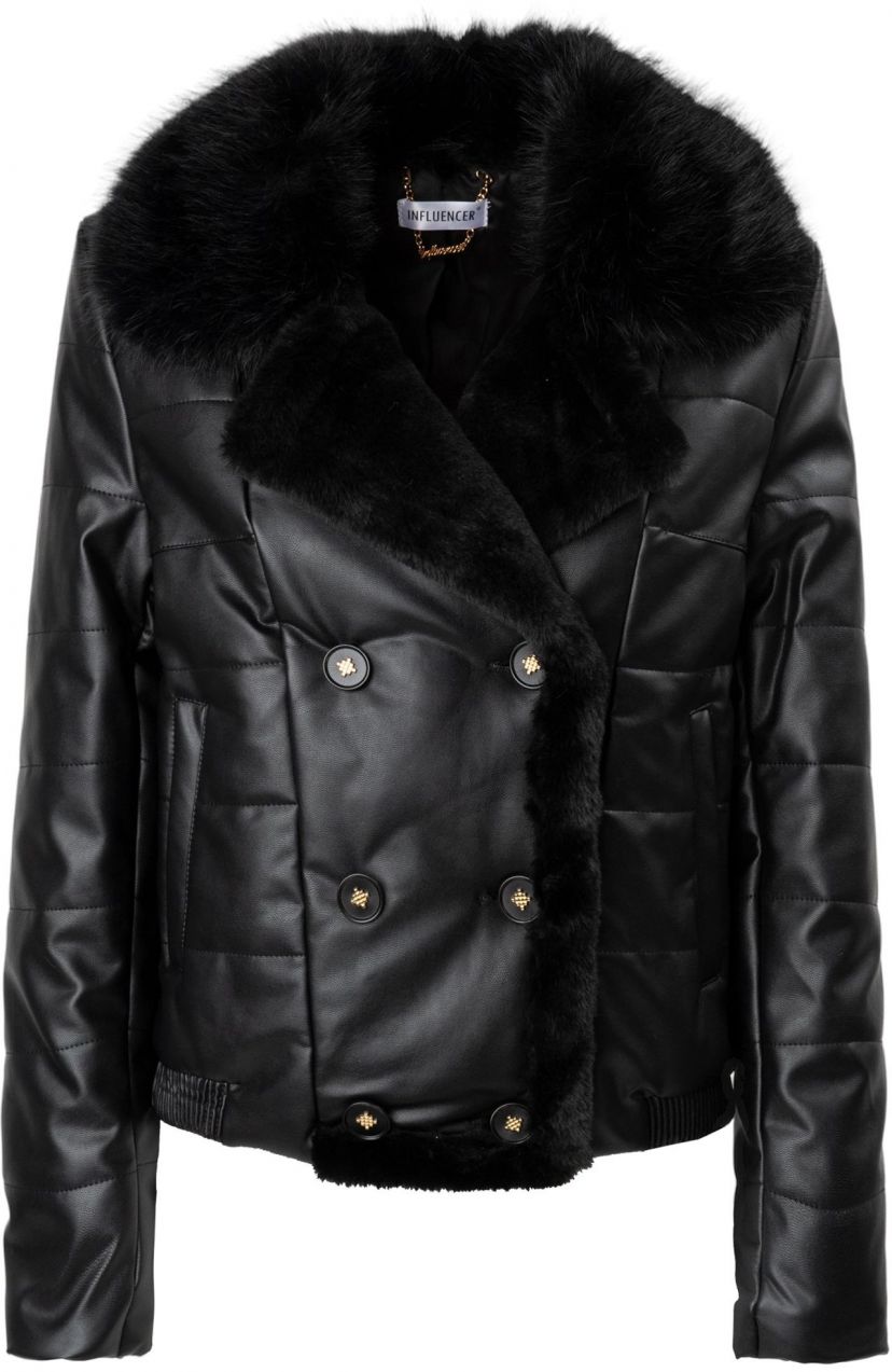 Influencer Prechodná bunda  čierna