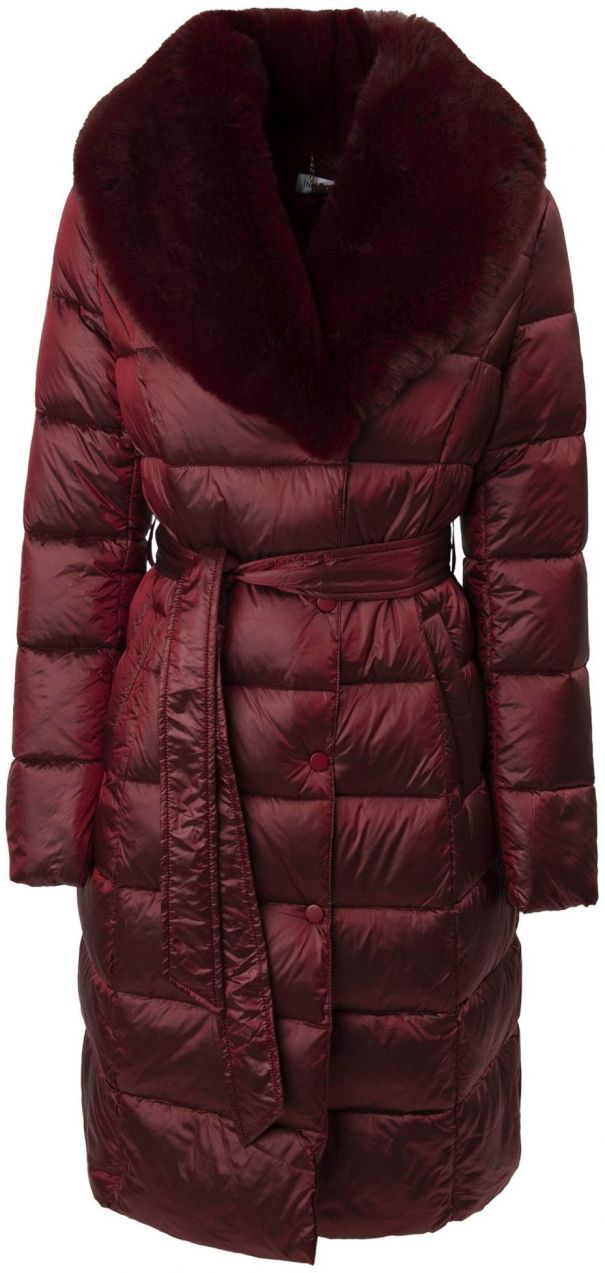 Influencer Zimná bunda  tmavočervená