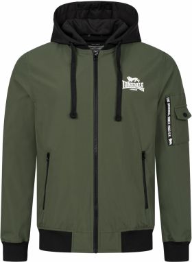 LONSDALE Prechodná bunda  olivová / čierna / biela