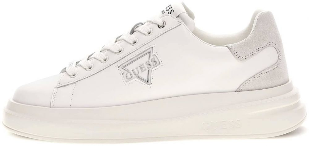 GUESS Nízke tenisky 'Elba'  svetlosivá / biela