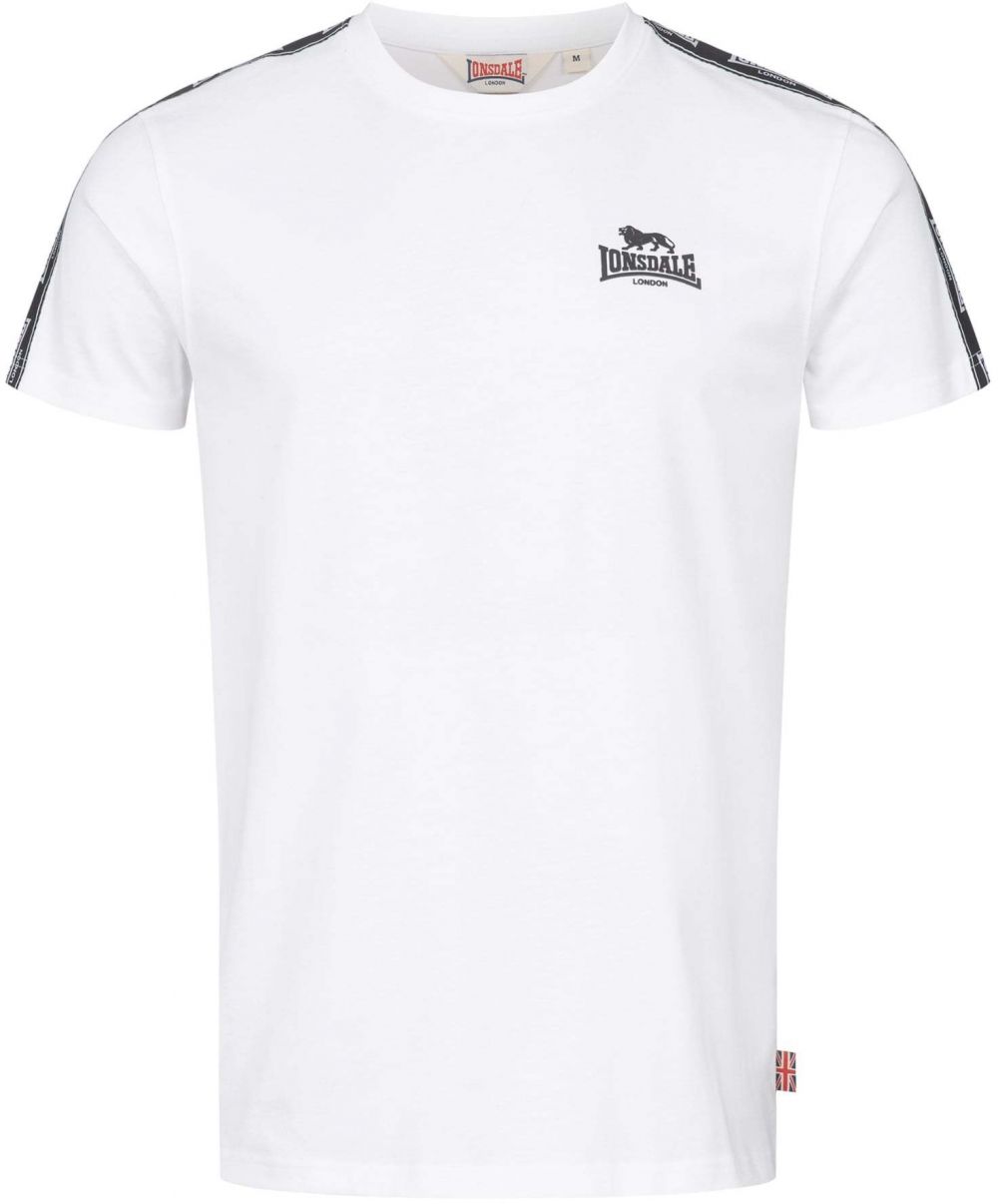 LONSDALE Tričko 'Brindister'  čierna / biela