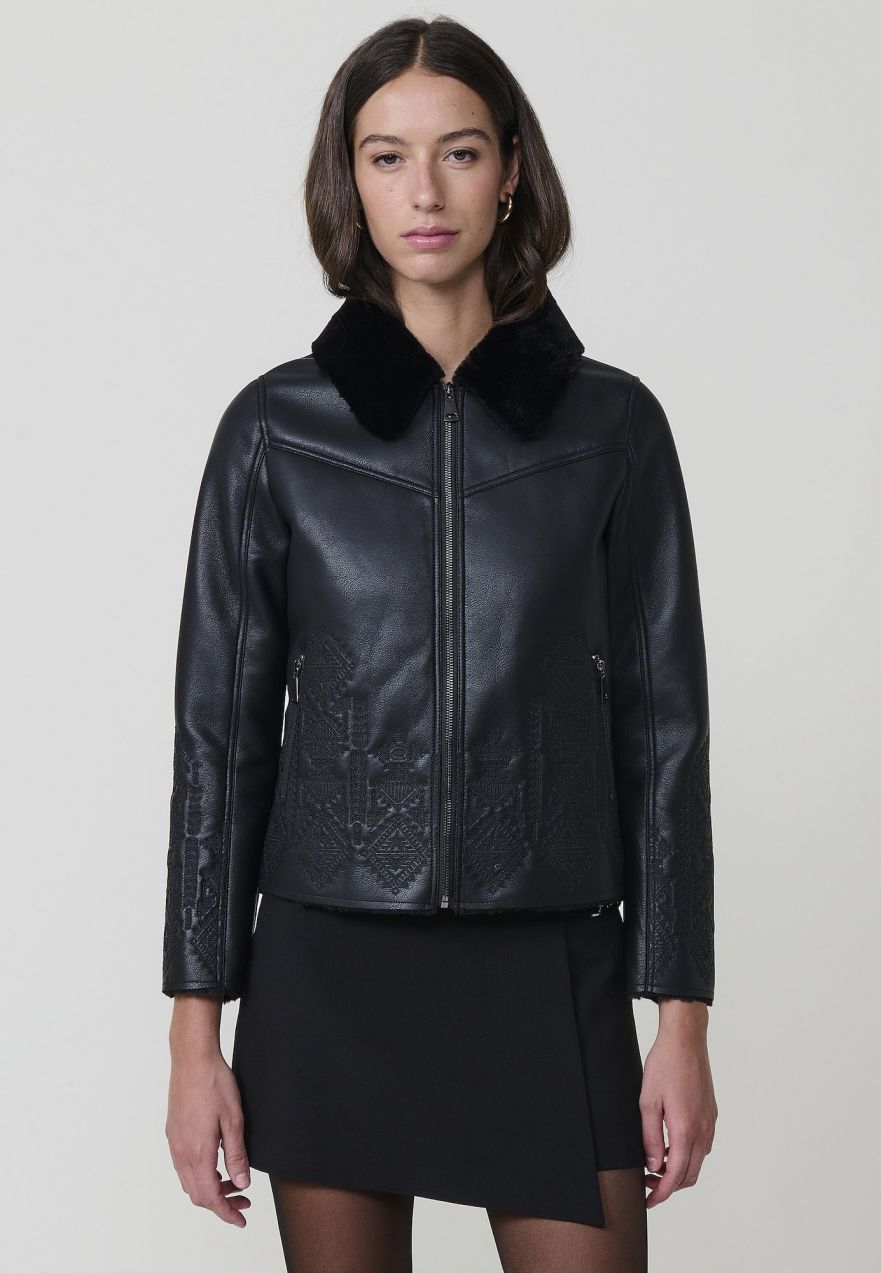 KOROSHI Prechodná bunda  čierna