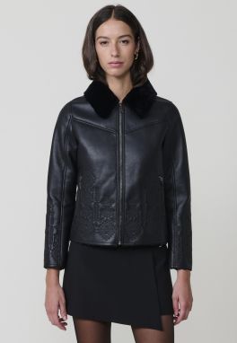 KOROSHI Prechodná bunda  čierna