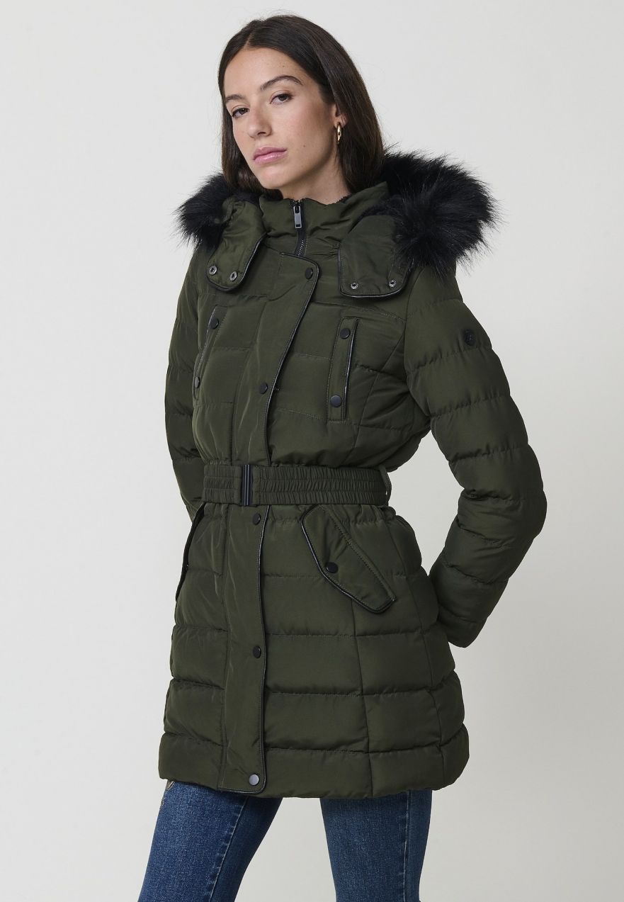 KOROSHI Zimná bunda  kaki