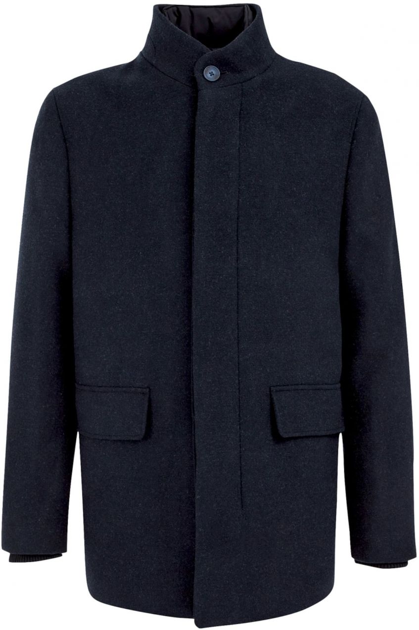 WE Fashion Prechodný kabát  námornícka modrá