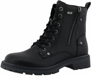 TOM TAILOR Šnurovacie členkové čižmy  čierna