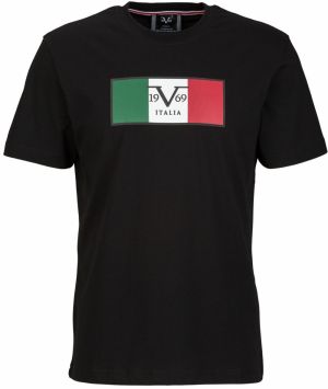 19V69 ITALIA Tričko 'Rafael Carrier 5'  zelená / červená / čierna / biela
