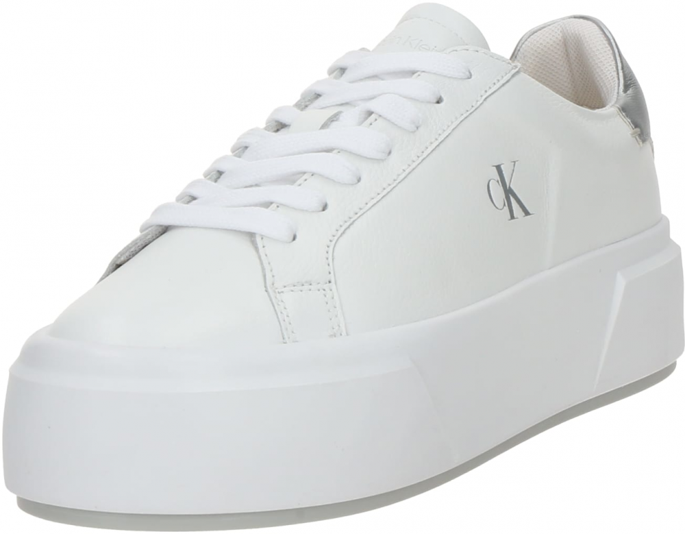 Calvin Klein Nízke tenisky  strieborná / biela