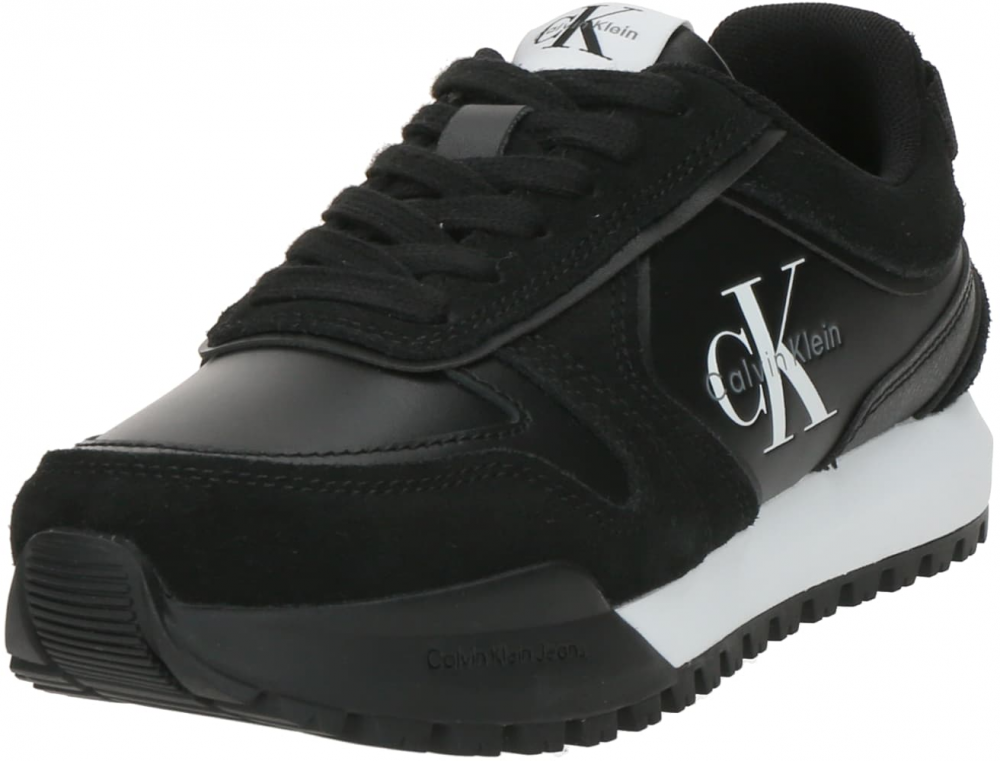 Calvin Klein Nízke tenisky 'TOOTHY RUNNER'  čierna / biela