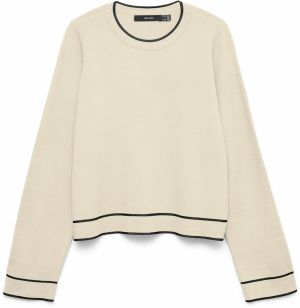 VERO MODA Sveter 'VMGold'  žltohnedá / čierna