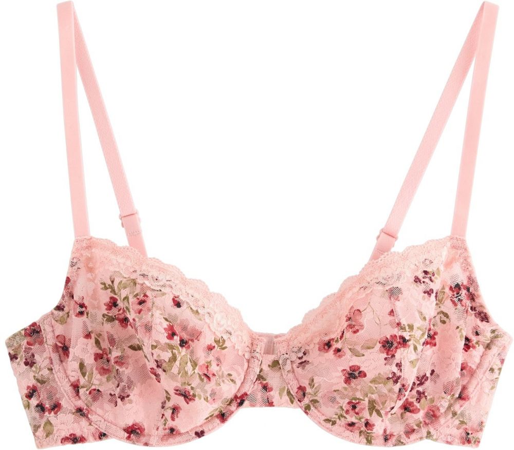 Lindex Podprsenka 'Senna Lacey'  zelená / ružová / červená