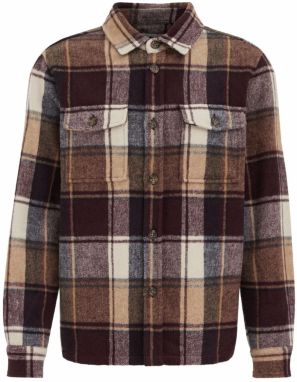 WE Fashion Košeľa  burgundská / vínovo červená