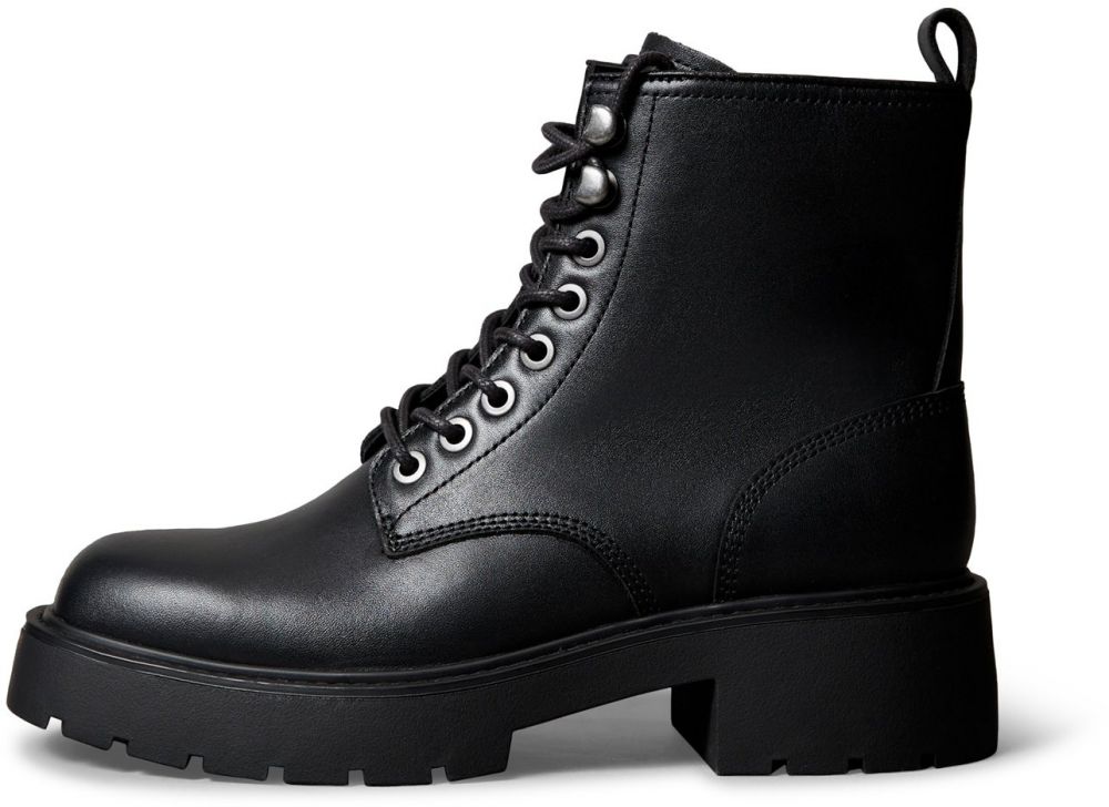 Calvin Klein Šnurovacie členkové čižmy 'CHUNKY'  čierna