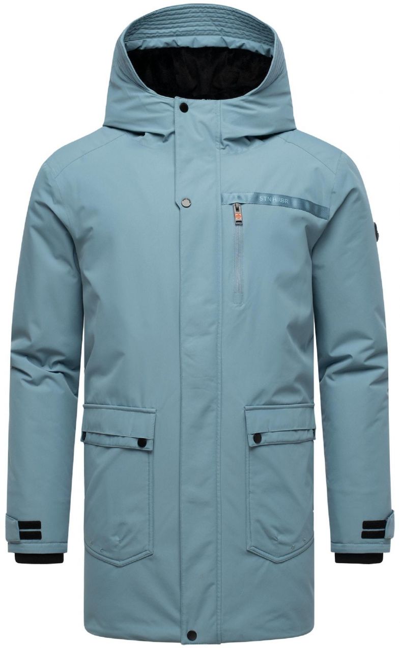 STONE HARBOUR Zimná parka 'Netaan XX'  modrosivá / čierna