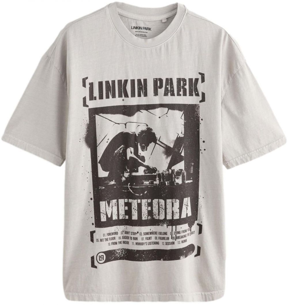 Next Tričko  kamenná / čierna