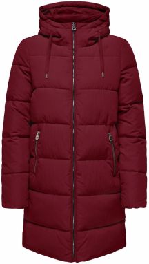 ONLY Zimný kabát 'DOLLY'  vínovo červená