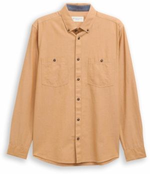 TOM TAILOR Košeľa  svetlohnedá