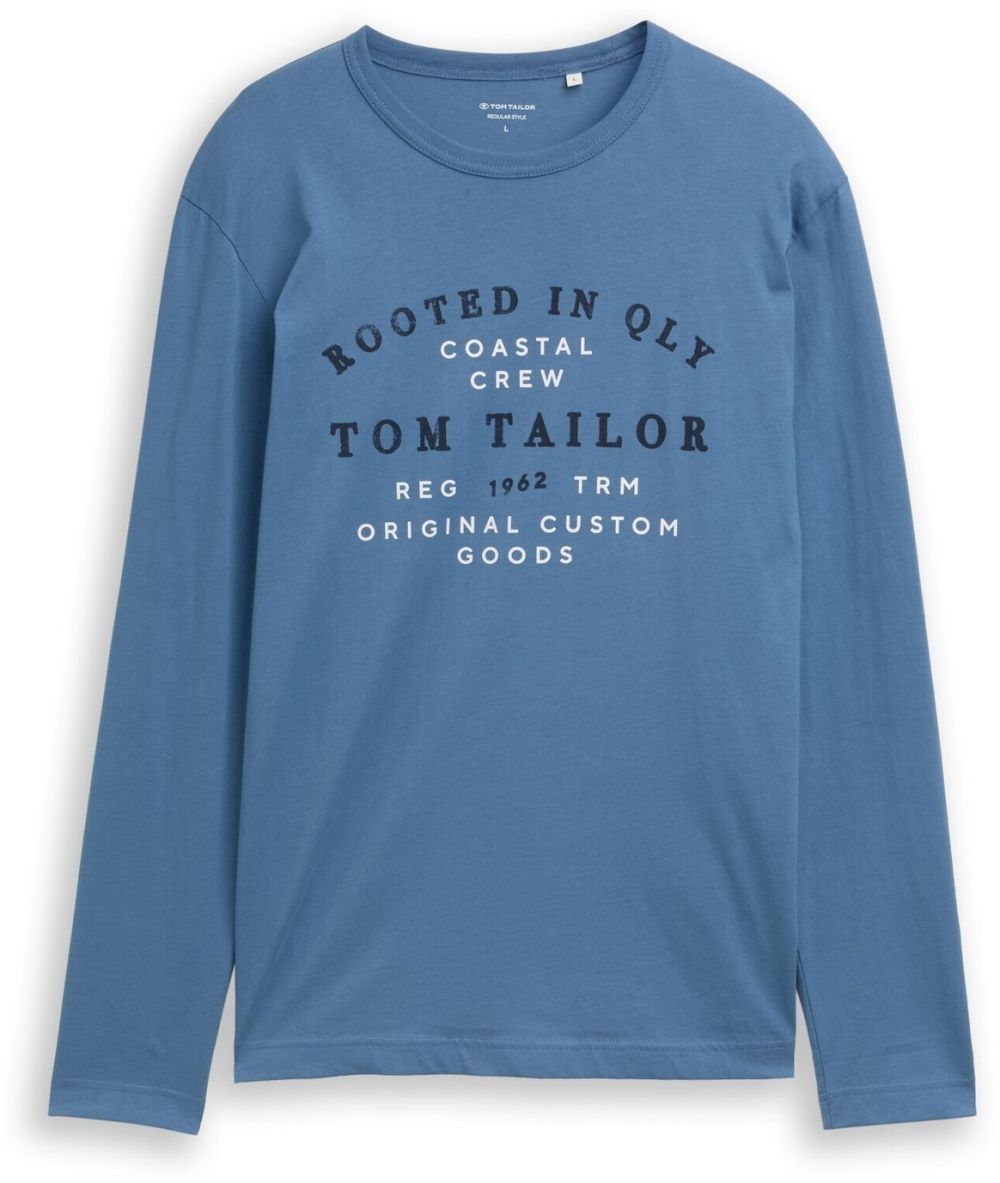 TOM TAILOR Tričko  modrá / čierna / biela