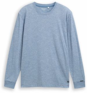 TOM TAILOR Tričko  modrá denim / biela