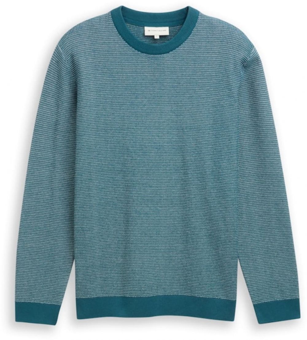 TOM TAILOR Sveter  smaragdová