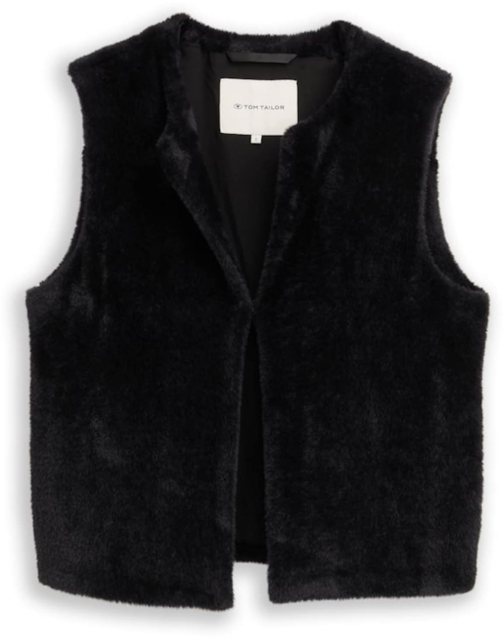 TOM TAILOR Vesta  čierna