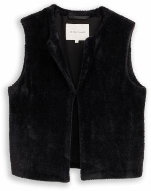 TOM TAILOR Vesta  čierna