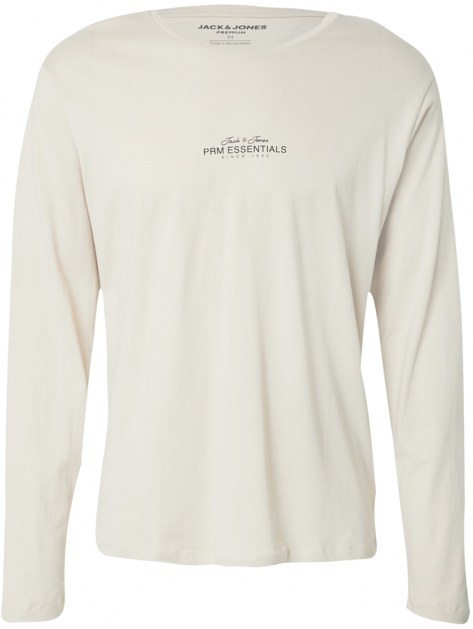 Jack & Jones Premium Tričko 'JPRBLACASPER'  sivobéžová / čierna