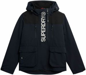 Superdry Funkčná bunda  námornícka modrá / čierna / biela