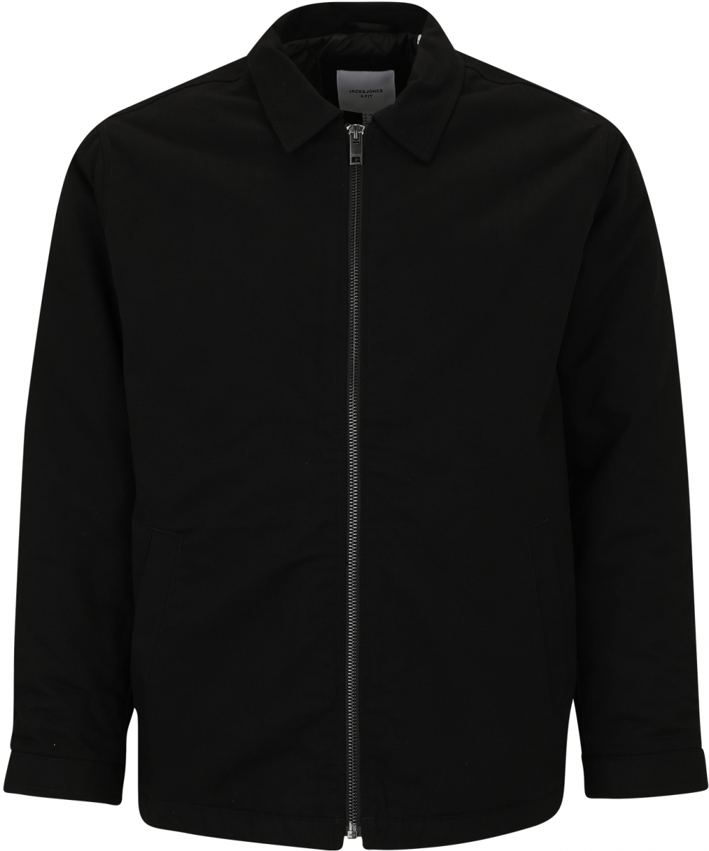 Jack & Jones Plus Prechodná bunda 'JJEDOVER'  čierna