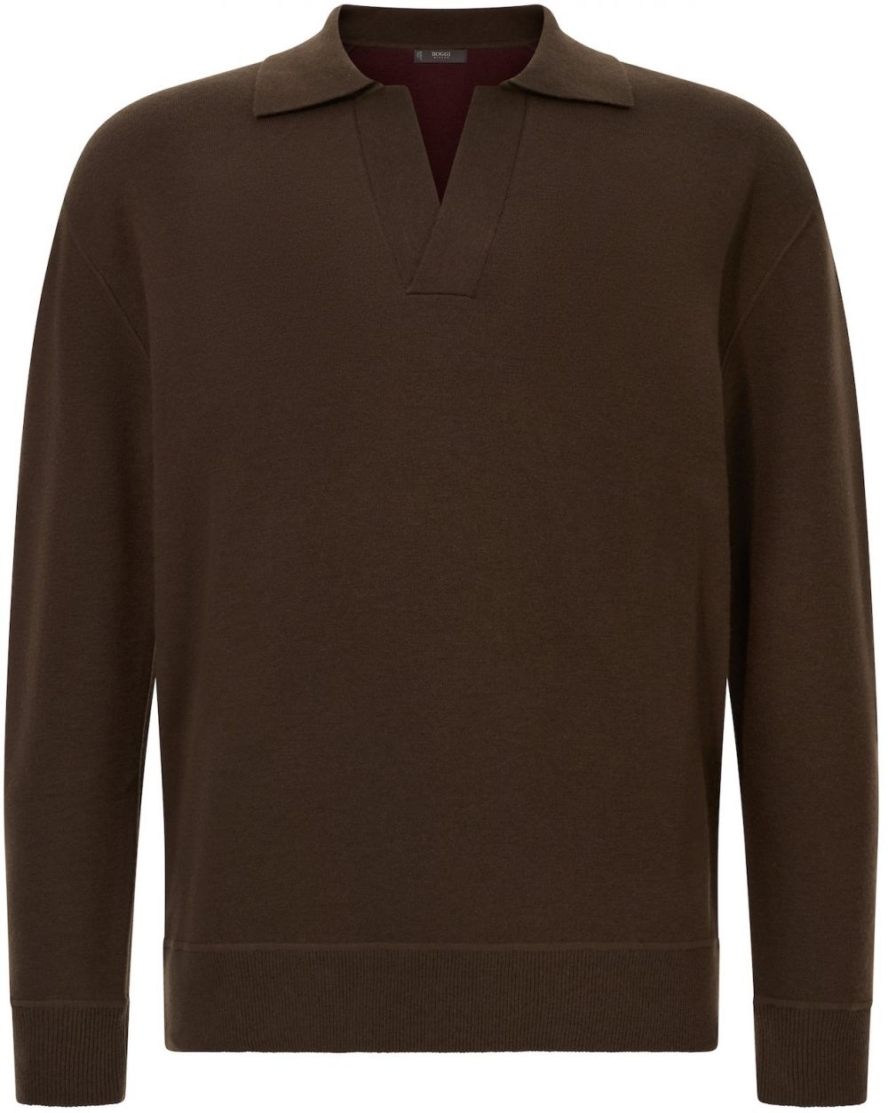 Boggi Milano Tričko  tmavohnedá