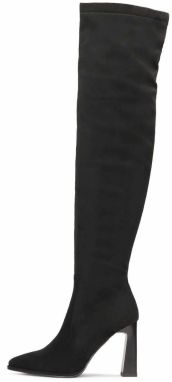 Kazar Čižmy nad koleno  čierna